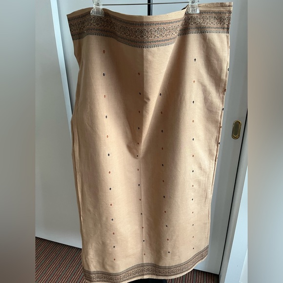 Fabindia style handwoven 100% cotton stunning earth 🌍 tone saree camel 🐪 color - Picture 10 of 16